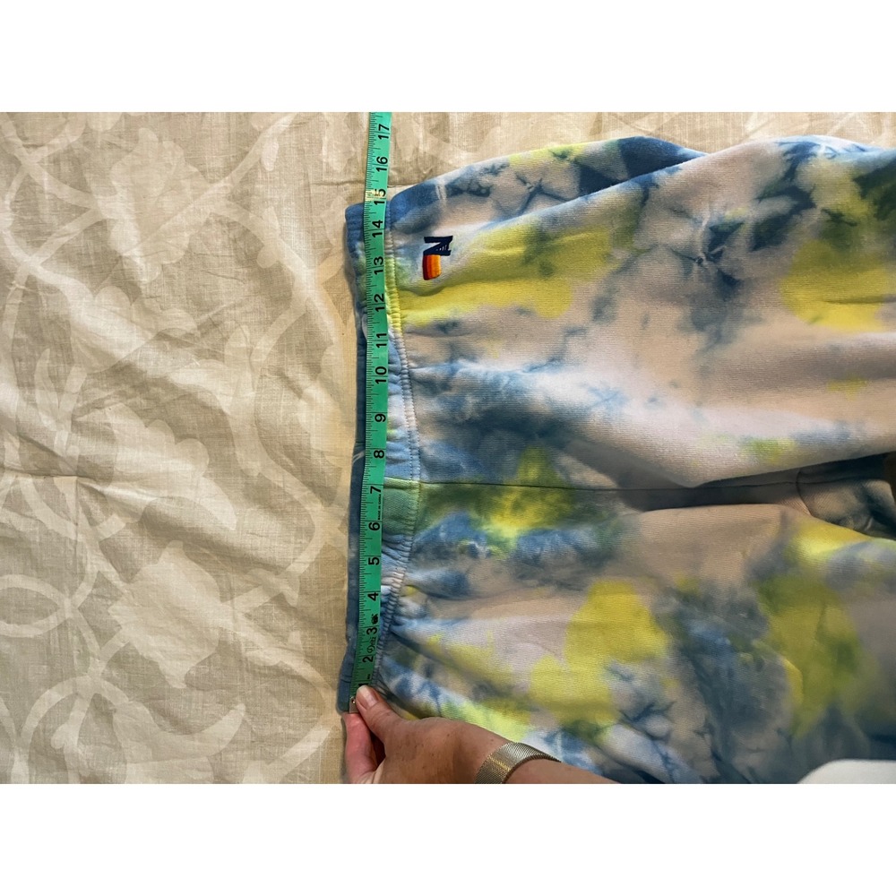 Aviator Nation Blue Yellow Tie Dye Zip Hoodie and Joggers Set Large - Picture 4 of 9